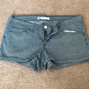 Stripped levi shorts